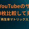 AIでYouTubeのサムネを100枚比較して見えた「再生率マトリックス」
