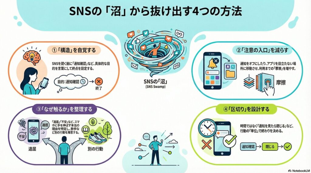 SNSの沼から抜け出す4つのコツ