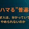 人が“ハマる”普遍構造　― なぜ人は、分かっていてもやめられないのか