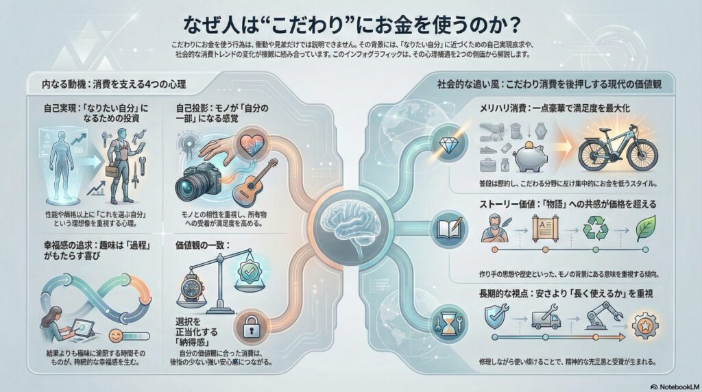 なぜ人は“こだわり”にお金を使うのか？― 自己実現と価値共鳴が消費を正当化する構造～ハマる心理の構造⑤