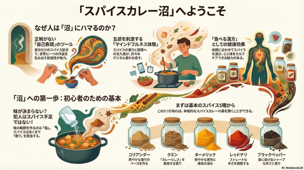 なぜスパイスカレー沼が増えているのか?―正解のない創造性と五感の報酬が探究を止めさせない構造~ハマる心理の構造⑤