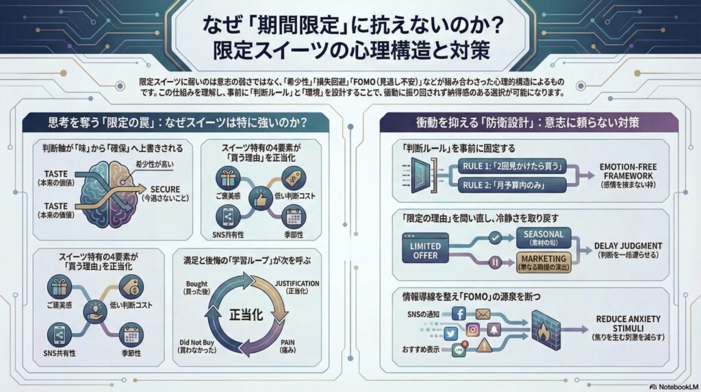 限定スイーツの心理構造と対策