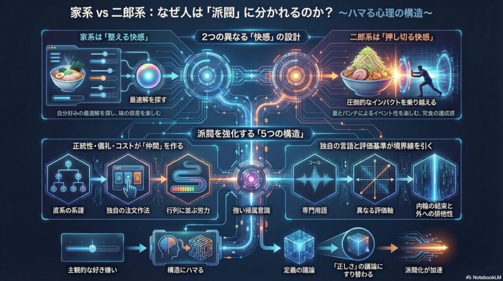 家系と二郎系の心理構造