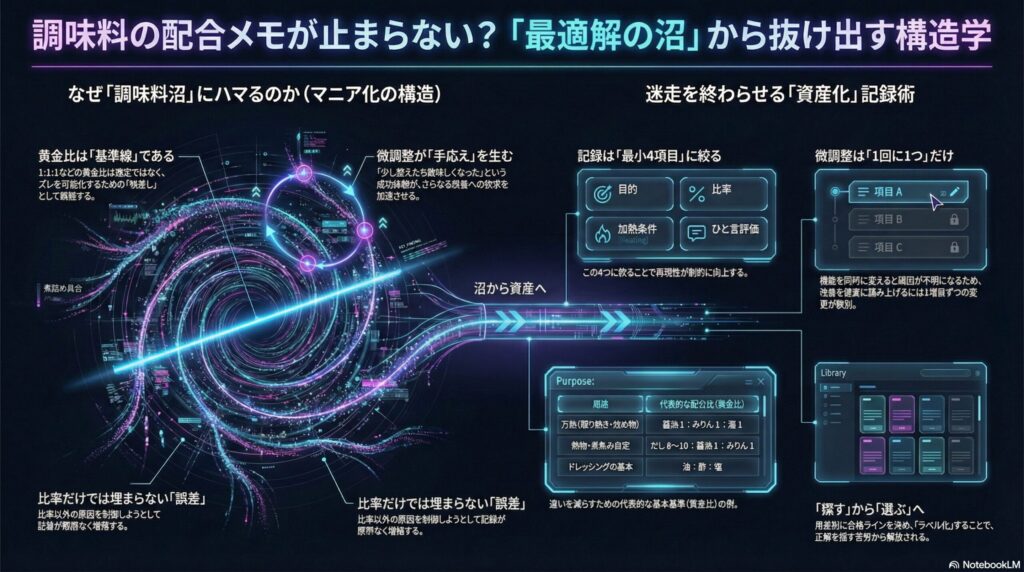 調味料の「最適解の沼」脱出法