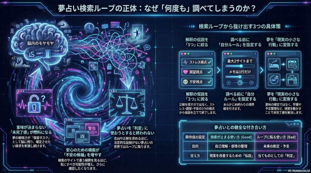 夢占い検索ループの正体と対策