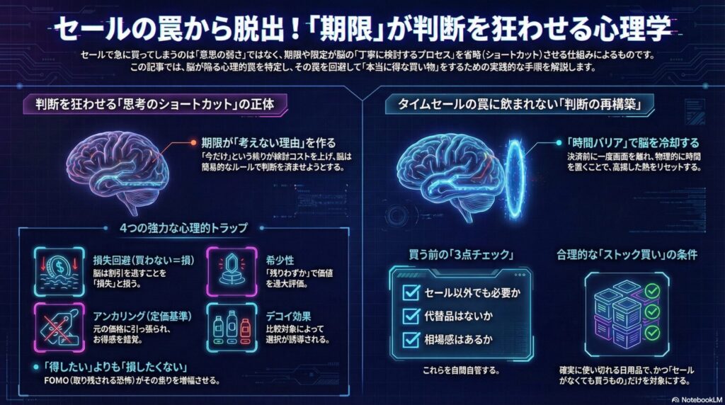 セールの罠と期限の心理学