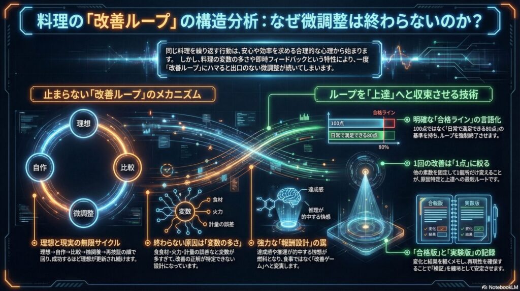 料理の改善ループ構造分析