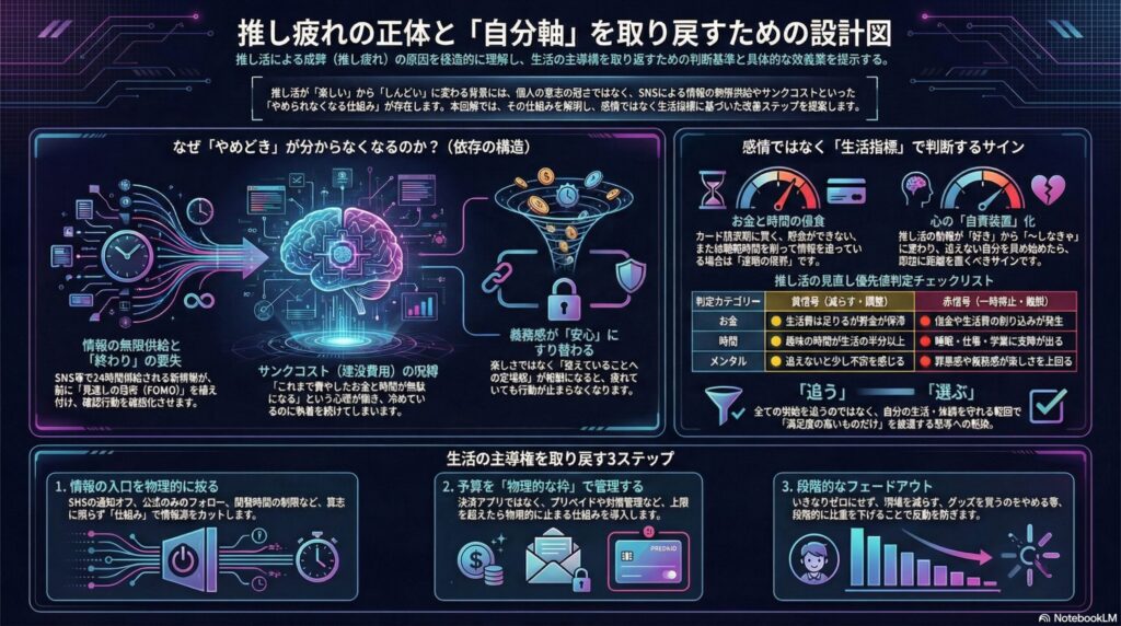 推し疲れ解消の設計図