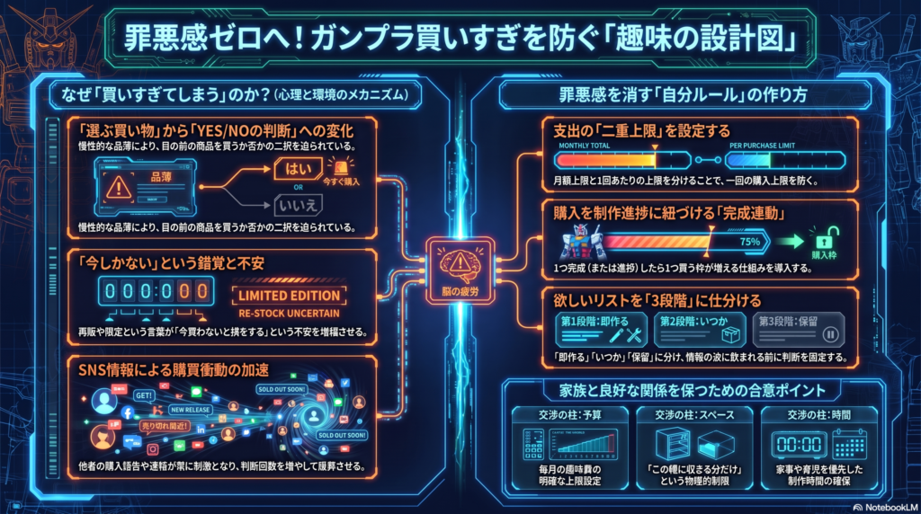 プラモデル買いすぎ防止の設計図
