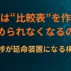 なぜ人は“比較表”を作るほど決められなくなるのか|進捗が延命装置になる構造