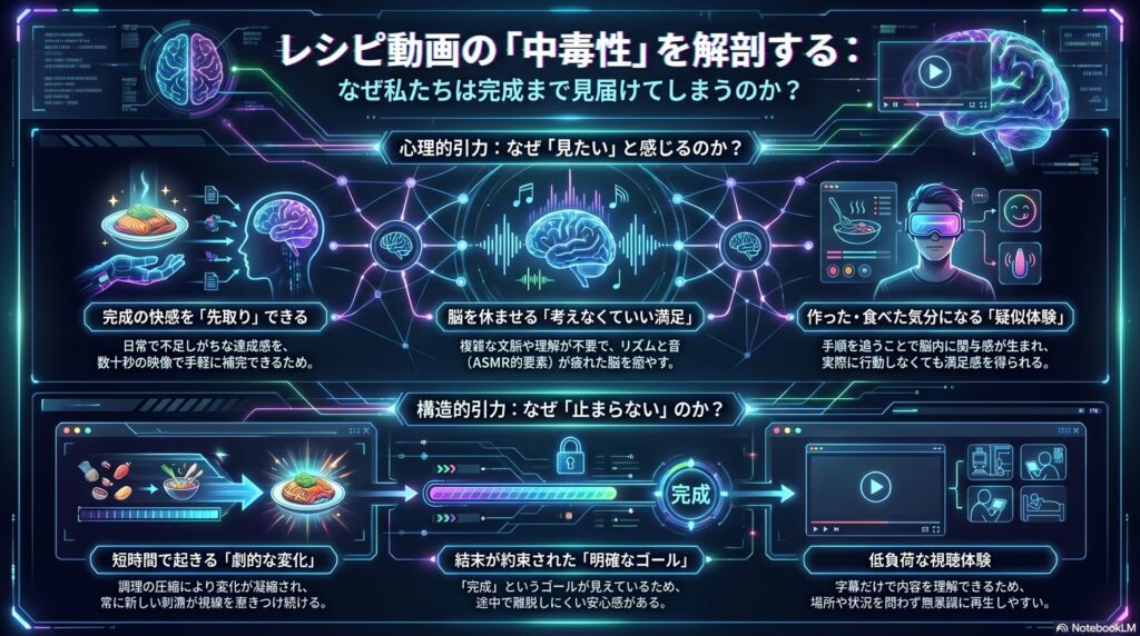 レシピ動画の中毒性を解剖