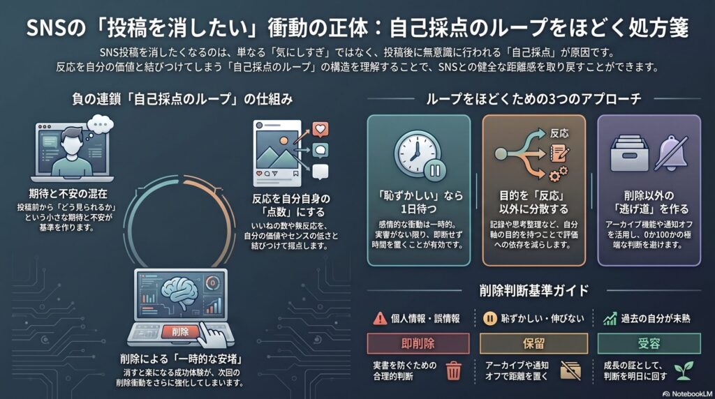 SNS投稿削除の心理と対策