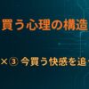 B×③ 今買う快感を追う