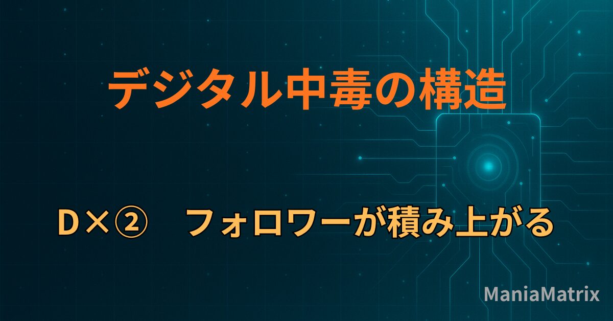 D×②｜フォロワーが積み上がる