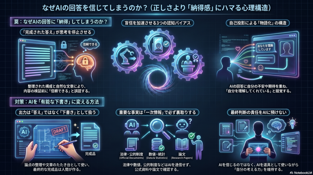 AI回答を信じる心理と対策