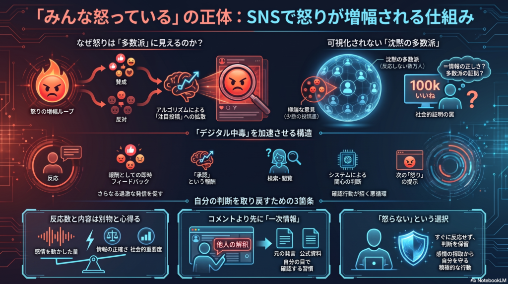 SNSでの怒り増幅の仕組み