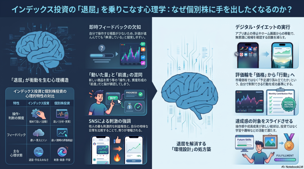 インデックス投資の「退屈」を乗りこなす心理学