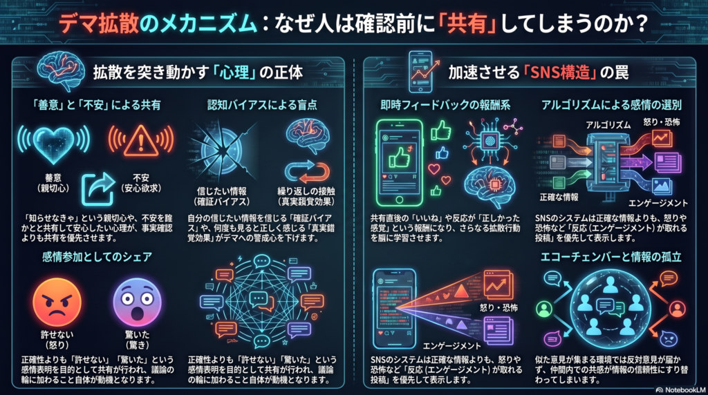 デマ拡散メカニズムの解説