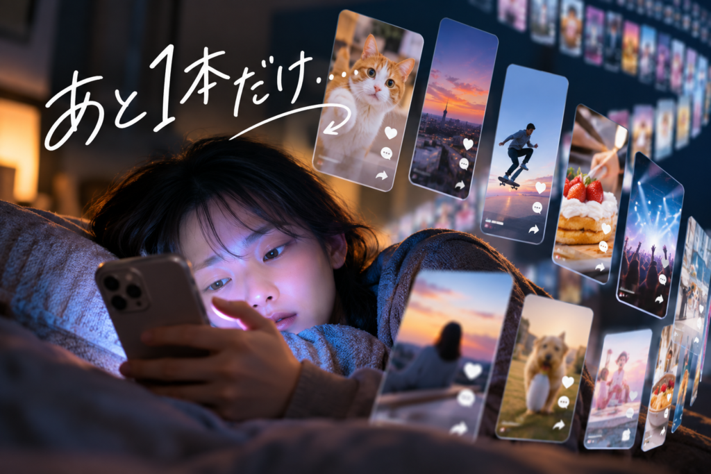 あと1本だけ…無限スクロールの夜