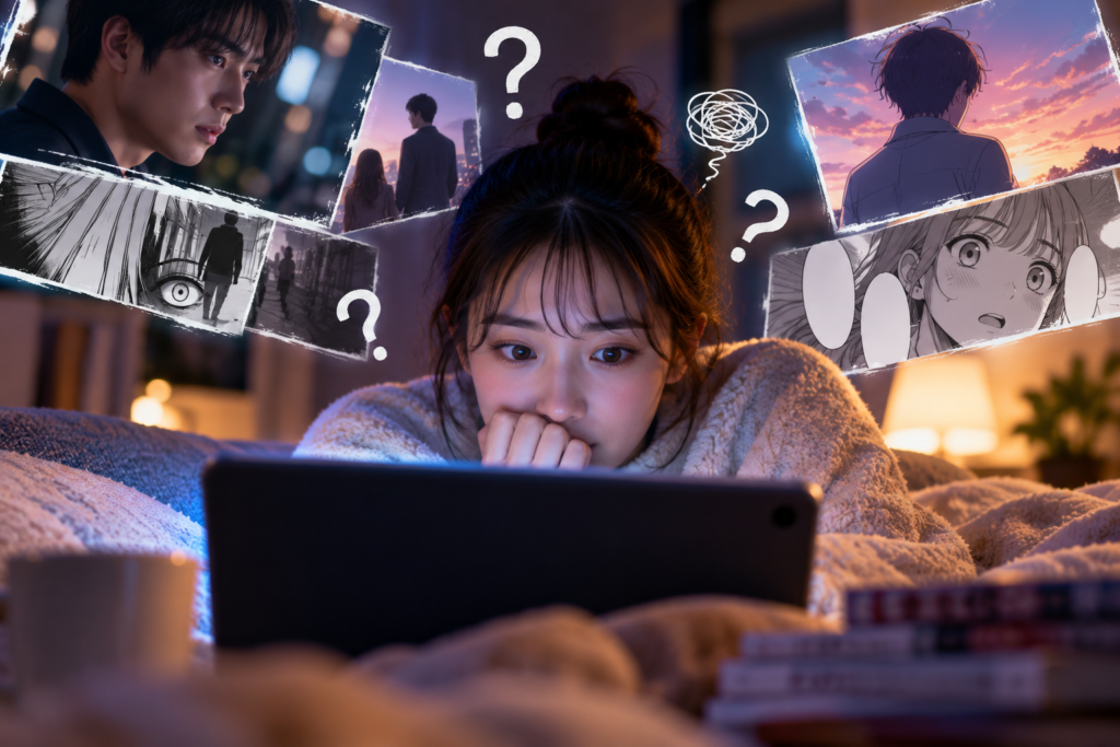 夜更かしの物語に夢中